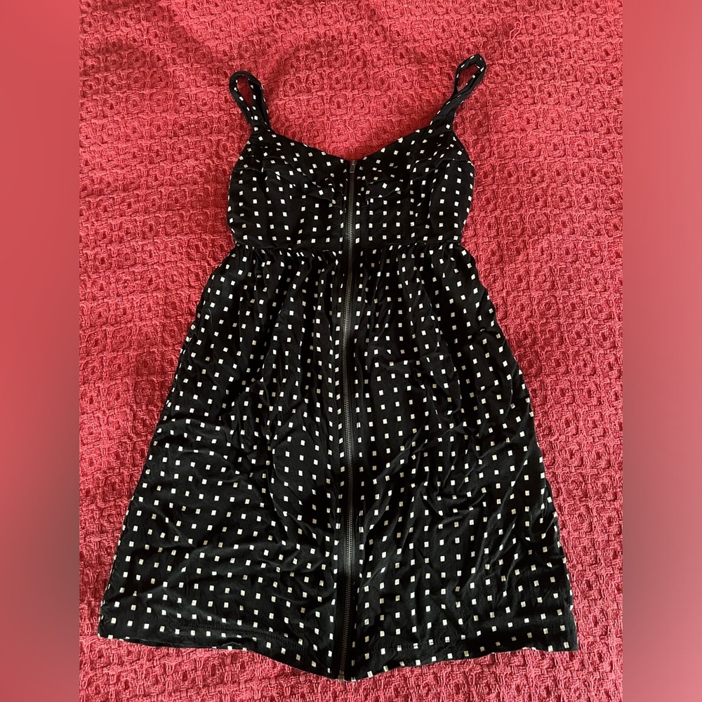 BeBop polka dot Black Dress with White Dots